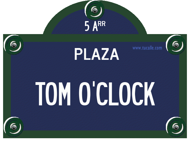 cartel_de_plaza-de-TOM O'CLOCK_en_paris